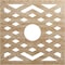 Ekena Millwork Chevron Wood Fretwork Pierced Ceiling Medallion, Red Oak, 34"OD x 8 3/4"ID x 1/4"T CMWP34X34X0250CHRO - alternate 1